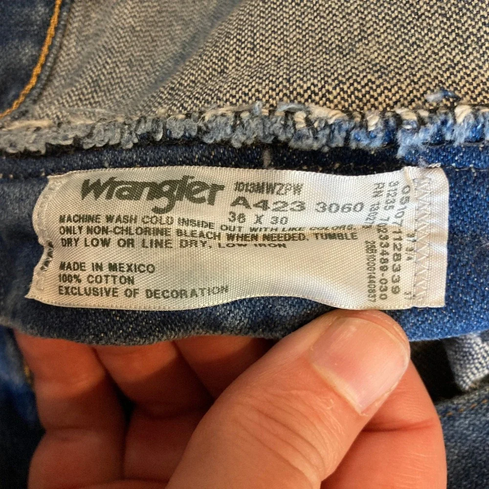 Wrangler Jeans Men 36x30 (Fit 35x29) Cowboy Cut Relaxed Denim 1013MWZPW Straight